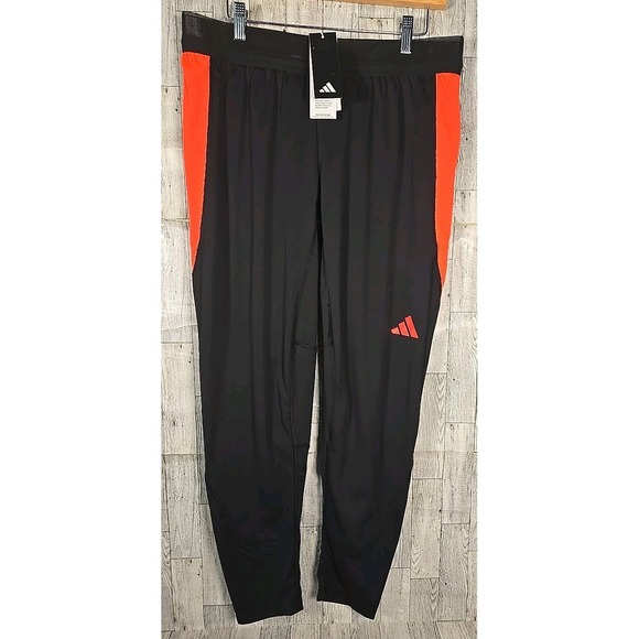 adidas Pants - Adidas Pants XL Black Football Soccer Solar Red Sides Womens IJ7379 NEW